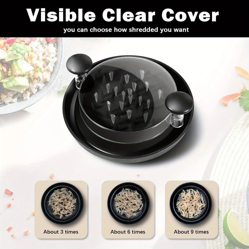 Rotating Chicken Shredder With Transparent Lid 6