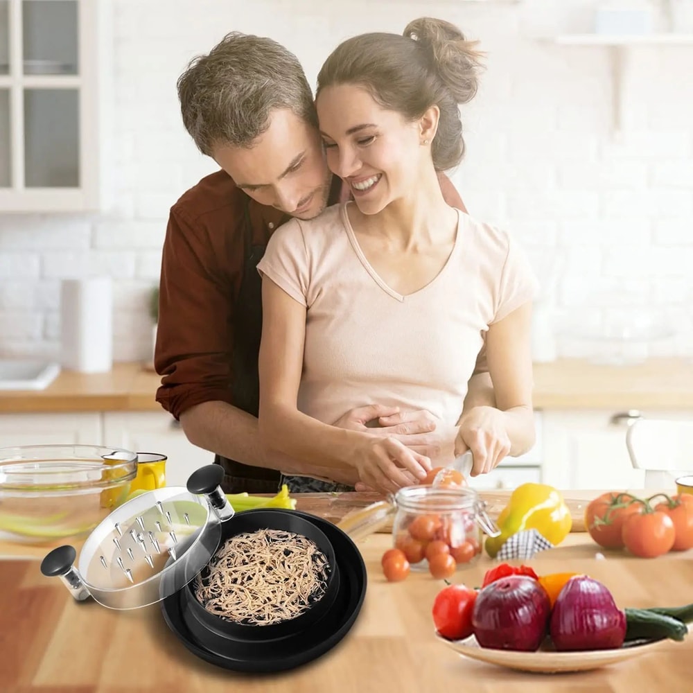 Rotating Chicken Shredder With Transparent Lid 8