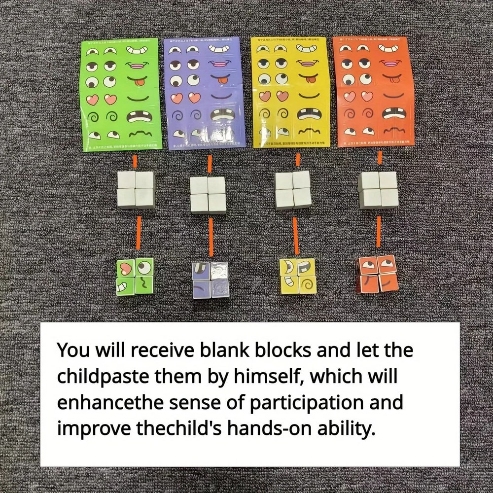 Kids Face Change Expression Puzzle Cube 5