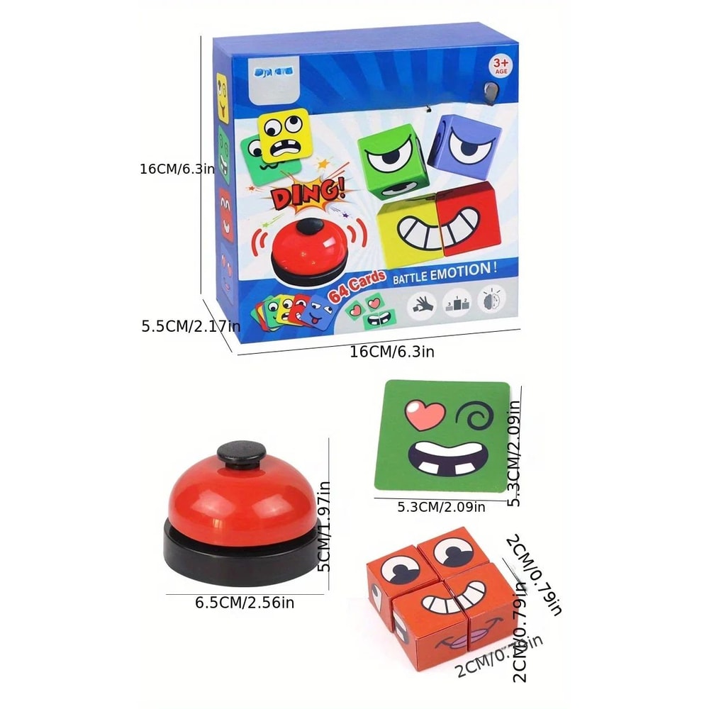 Kids Face Change Expression Puzzle Cube 6