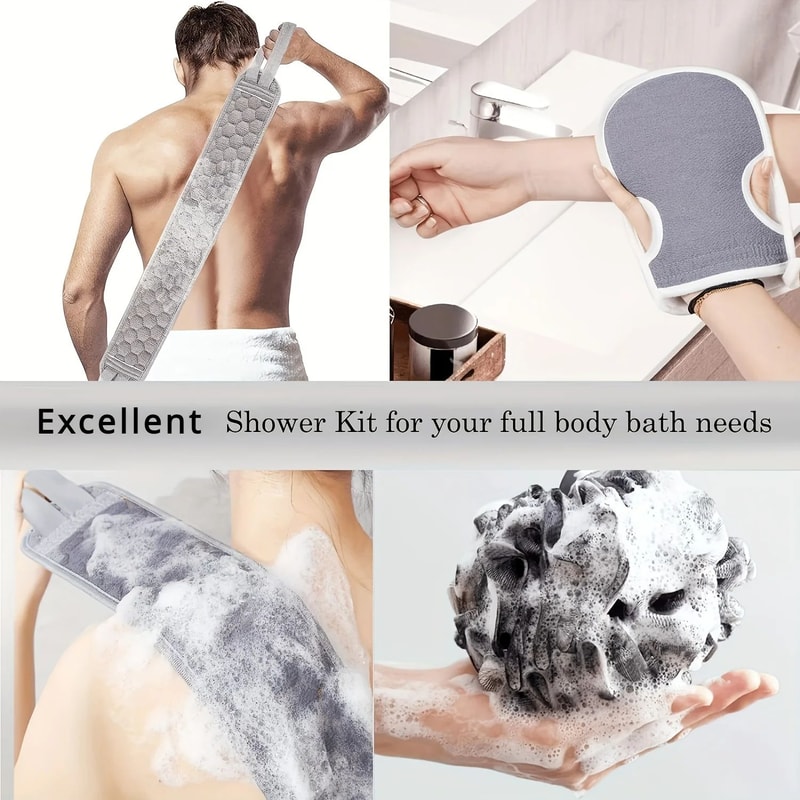 Exfoliating Body Scrubber Bath Set 1