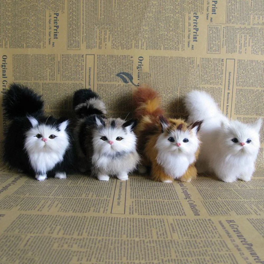 Realistic Plush Cat Toy 5