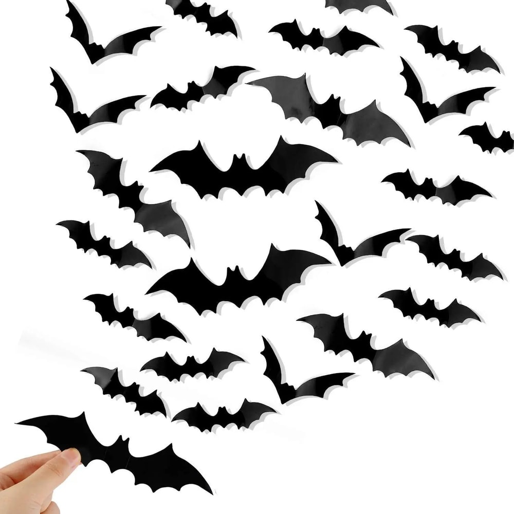 Hanging Flying Bats Halloween Decor Set 7
