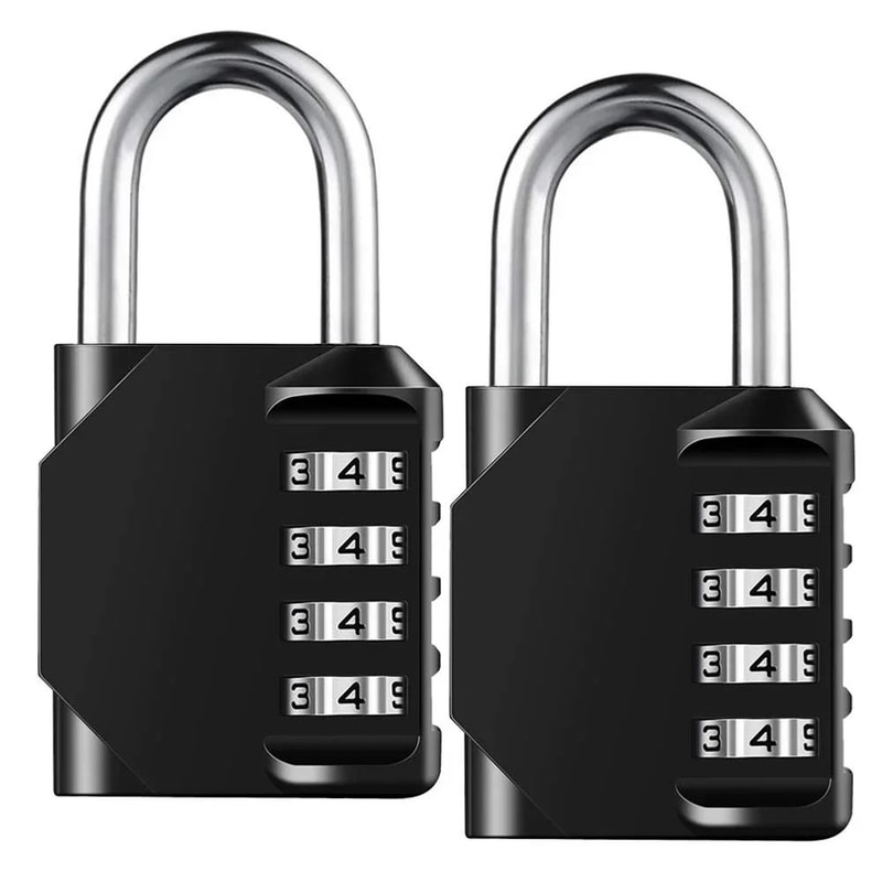 4 Digit Resettable Combination Padlock 0