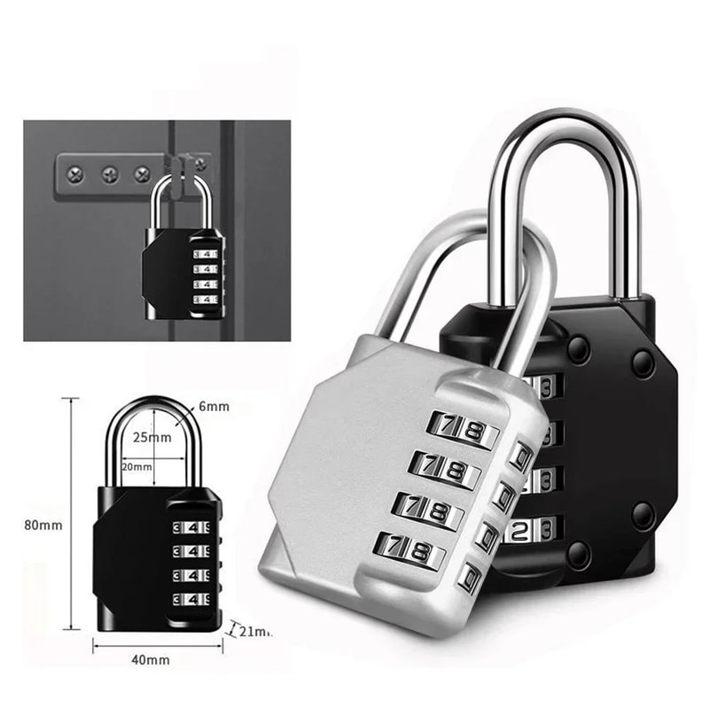 4 Digit Resettable Combination Padlock 9