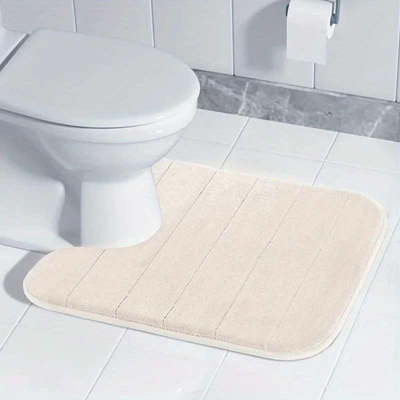U Shaped Memory Foam Toilet Mat 7