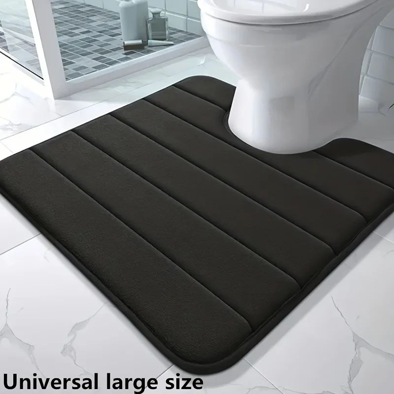 U Shaped Memory Foam Toilet Mat 11