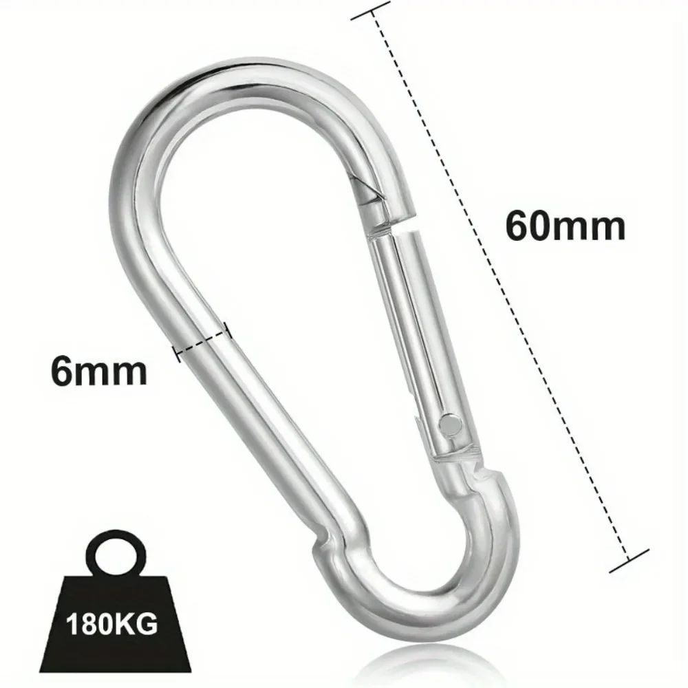 Stainless Steel Carabiner Clip Set 2