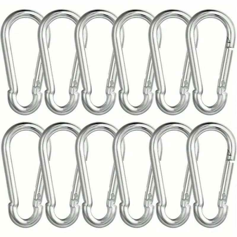 Stainless Steel Carabiner Clip Set 3
