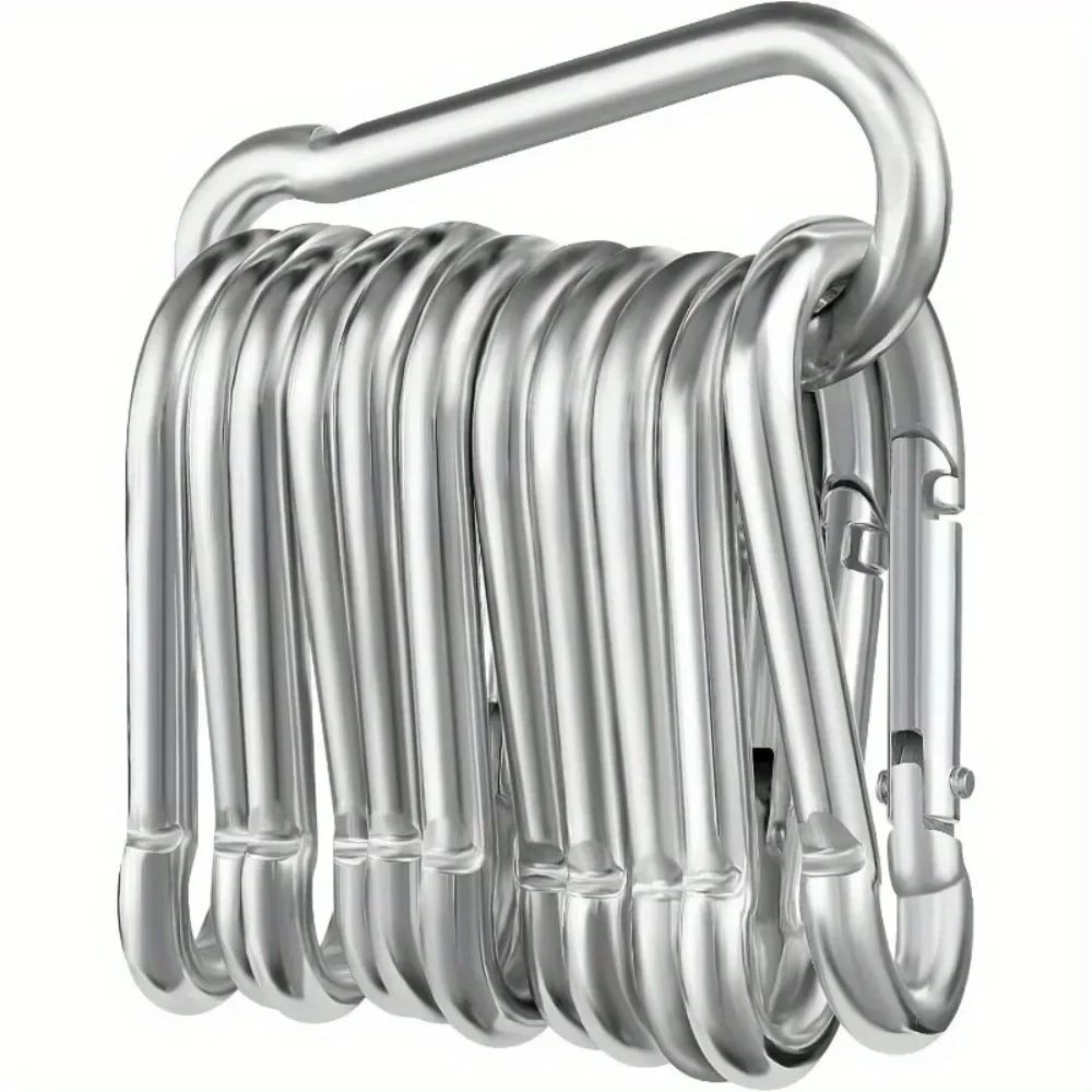 Stainless Steel Carabiner Clip Set 4
