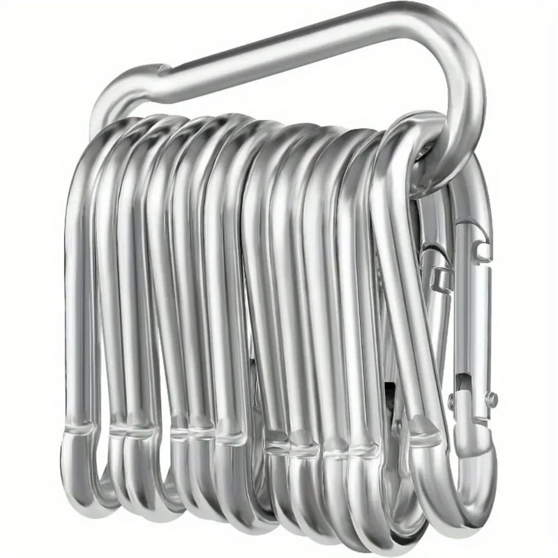 Stainless Steel Carabiner Clip Set 4
