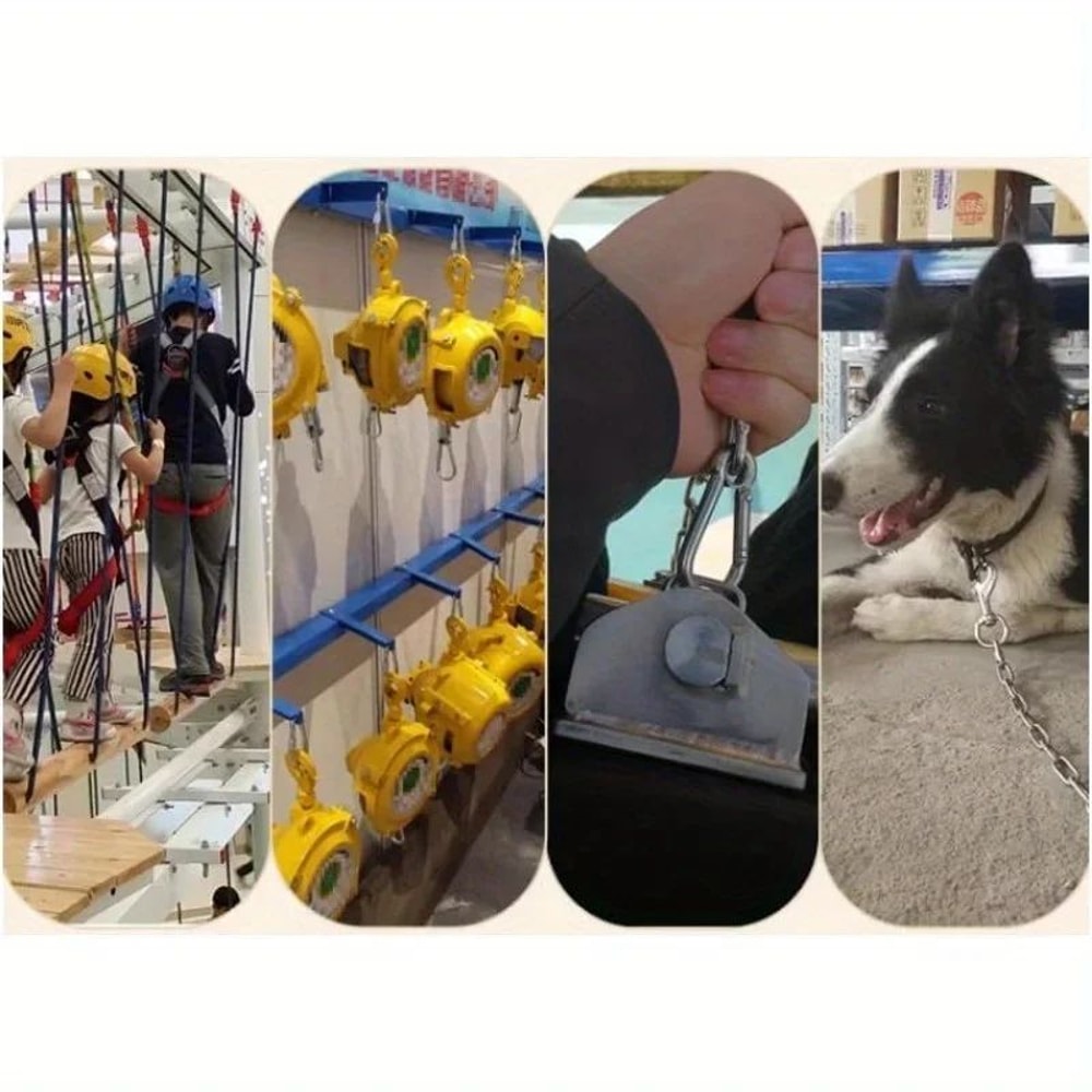 Stainless Steel Carabiner Clip Set 8