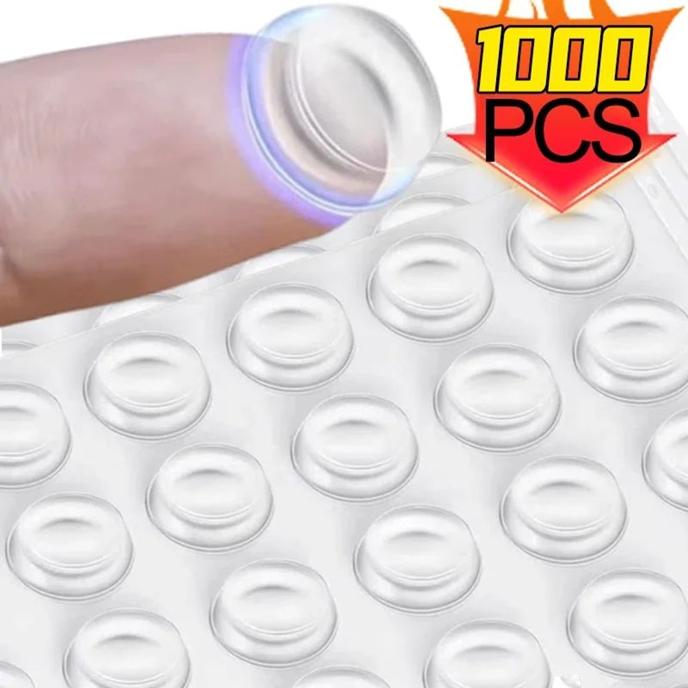 Clear Self Adhesive Rubber Door Bumpers 0