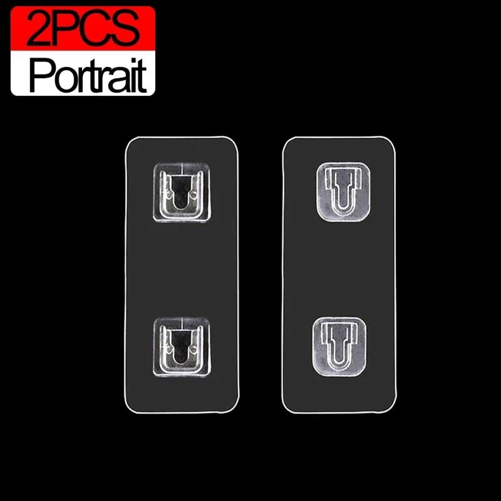 Transparent Double Sided Wall Hooks 11