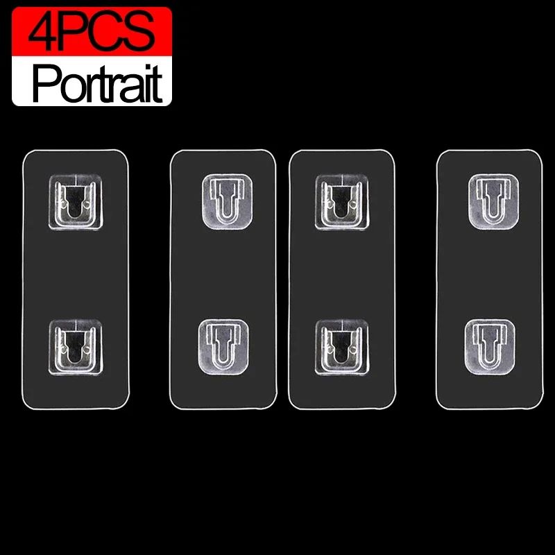 Transparent Double Sided Wall Hooks 10