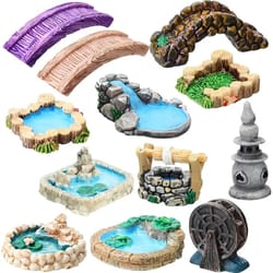 miniature fairy garden ornament set