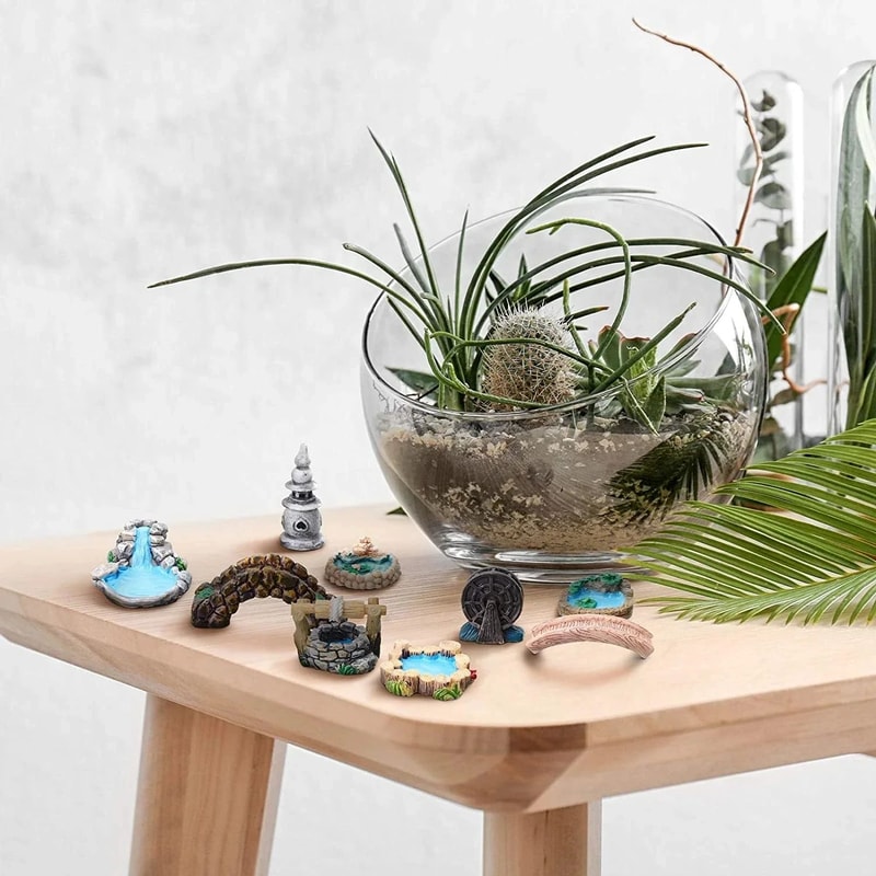 Miniature Fairy Garden Ornament Set 4