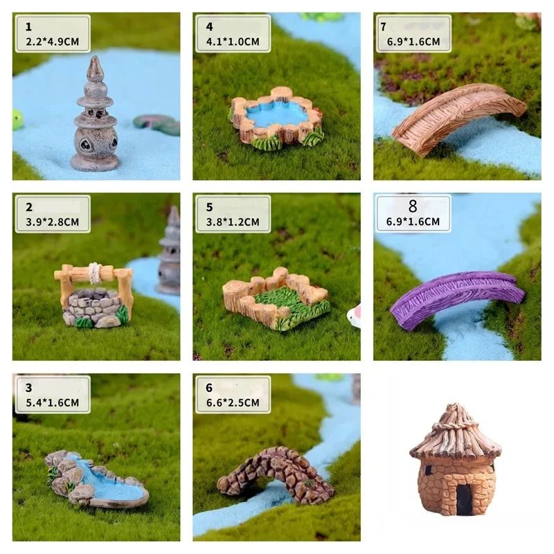 Miniature Fairy Garden Ornament Set 5