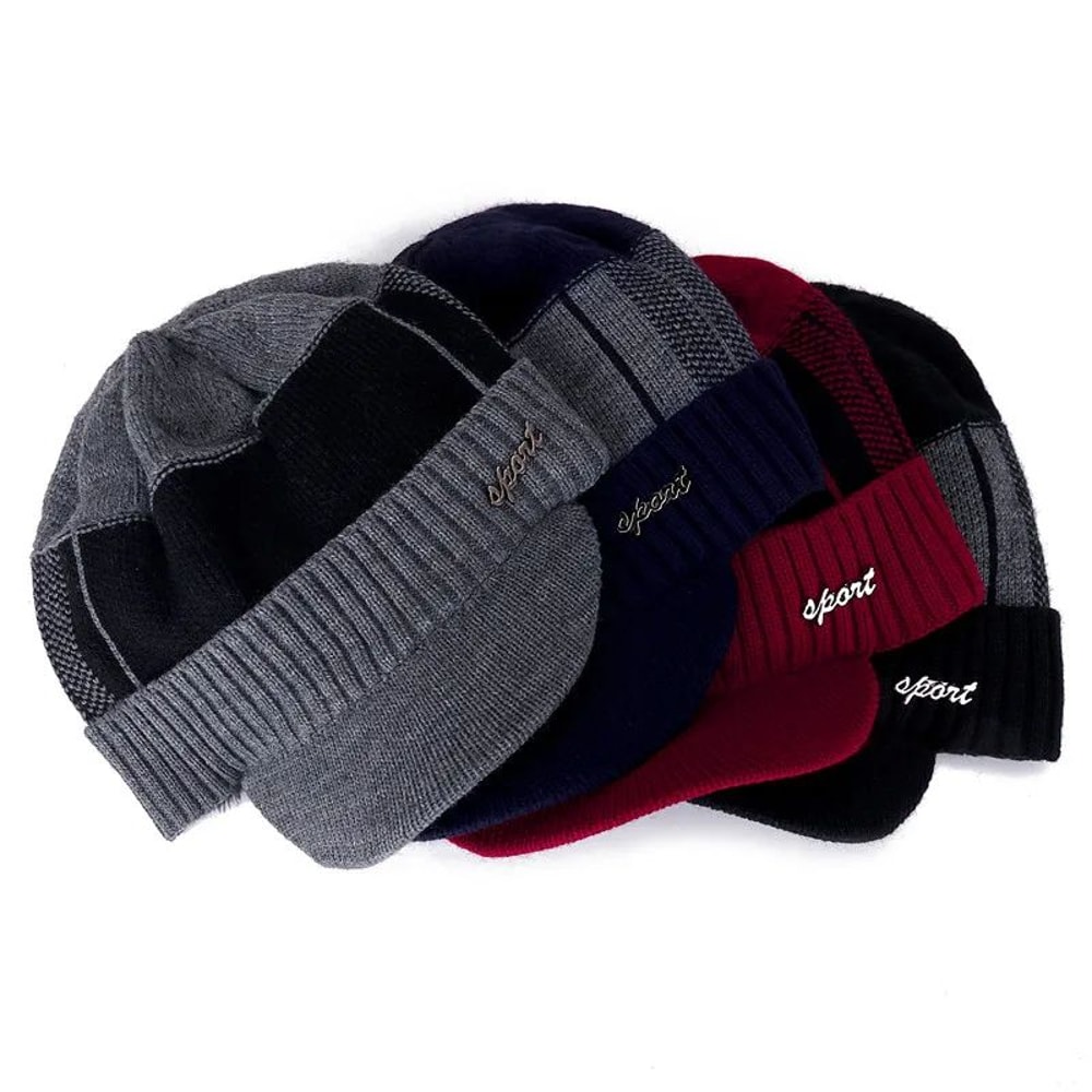 Fur Lined Winter Beanie Hat 12