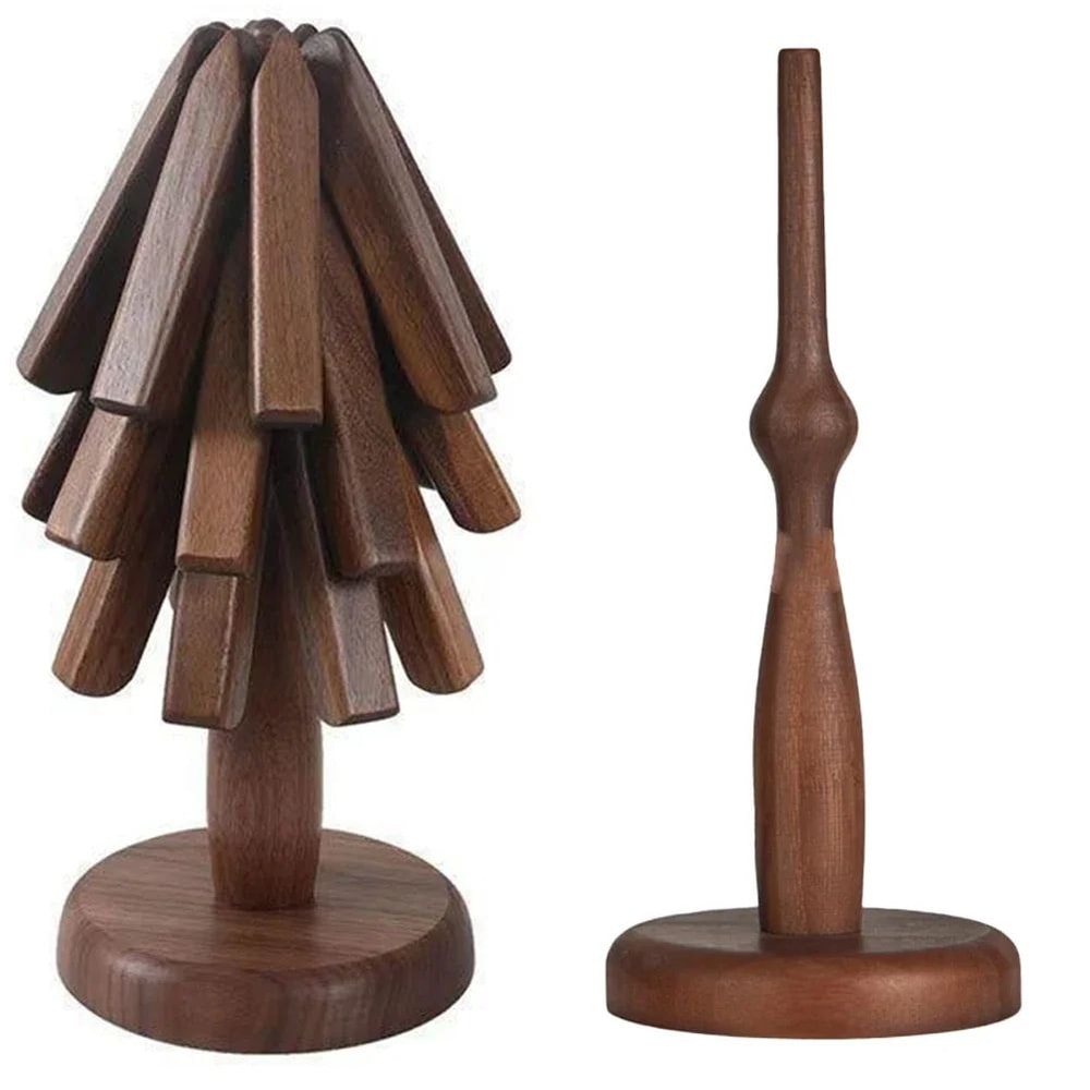 Folding Wooden Trivet Hot Dish Mat 1