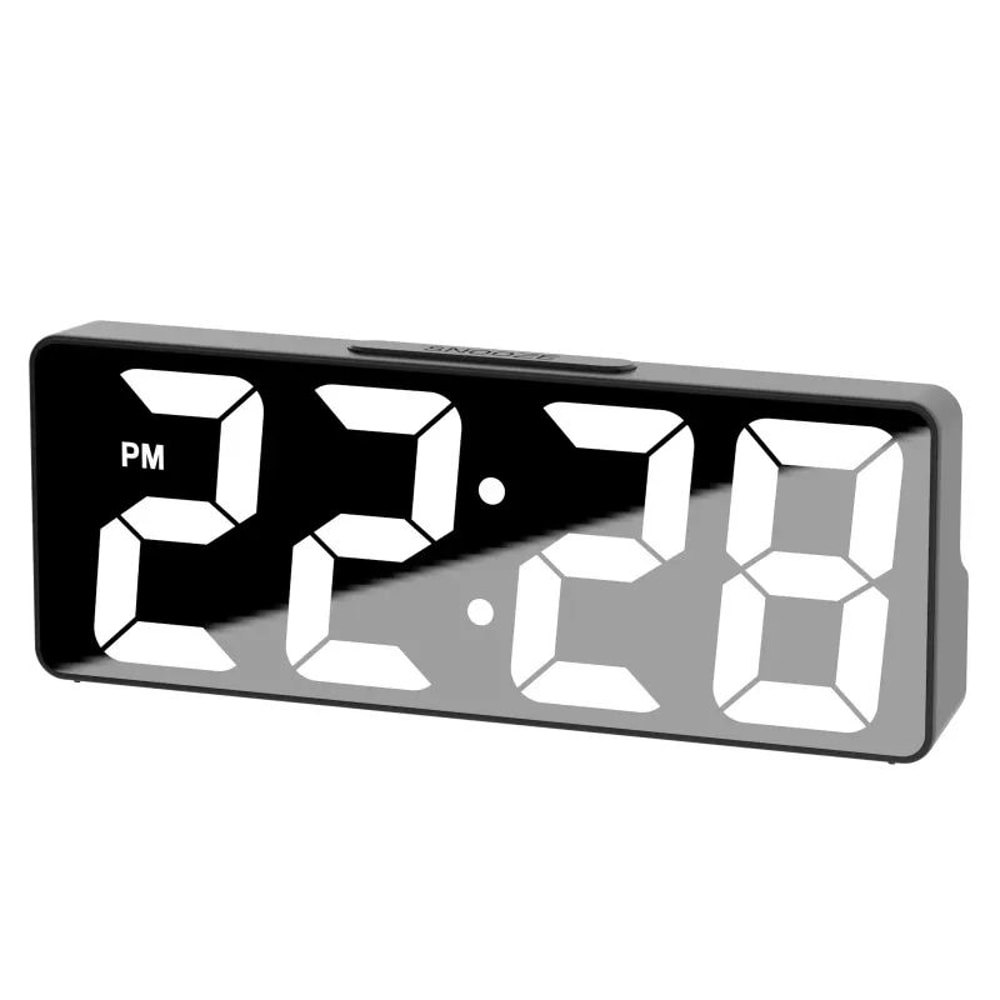 LED Digital Alarm Clock Mirror Display 2