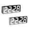 LED Digital Alarm Clock Mirror Display 7