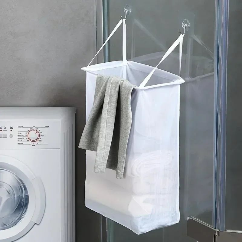 Foldable Wall Mounted Laundry Basket 1