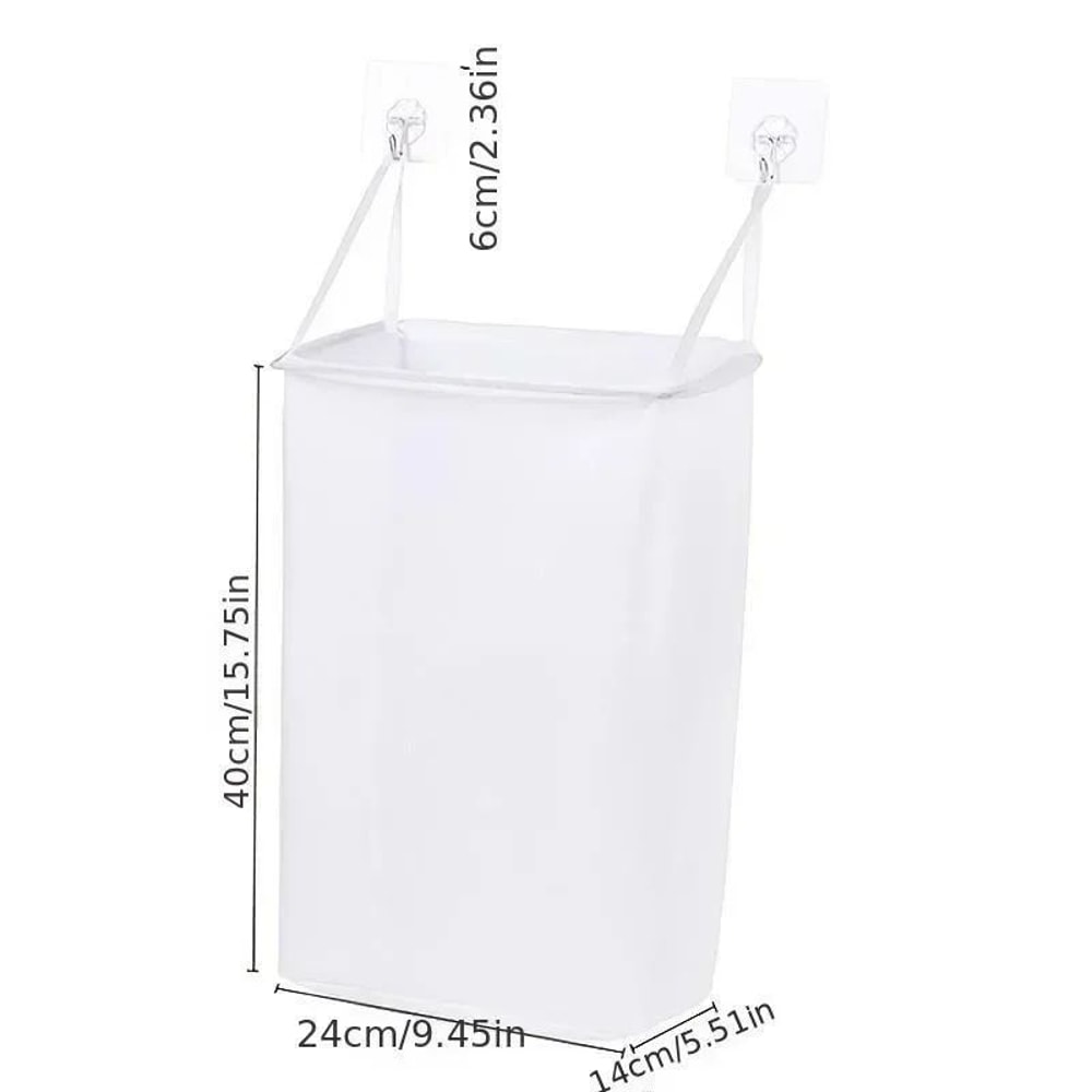 Foldable Wall Mounted Laundry Basket 5