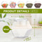 850ml Clear Hexagonal Food Storage Jar 3