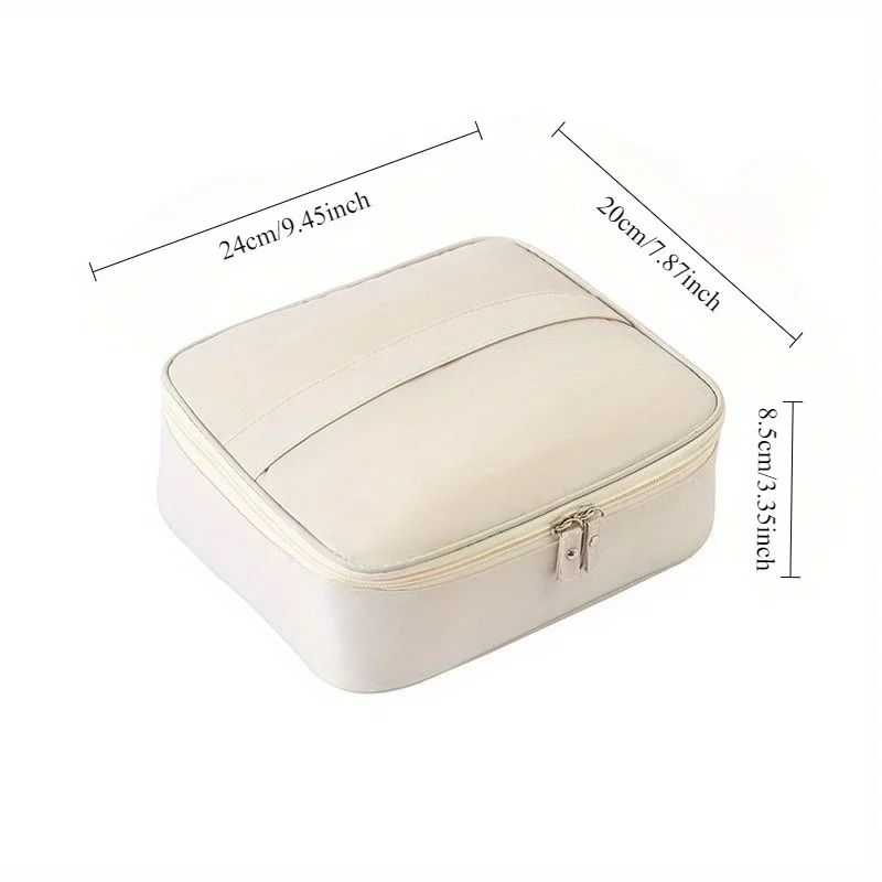 Black Travel Makeup Organizer Cosmetic Bag 3