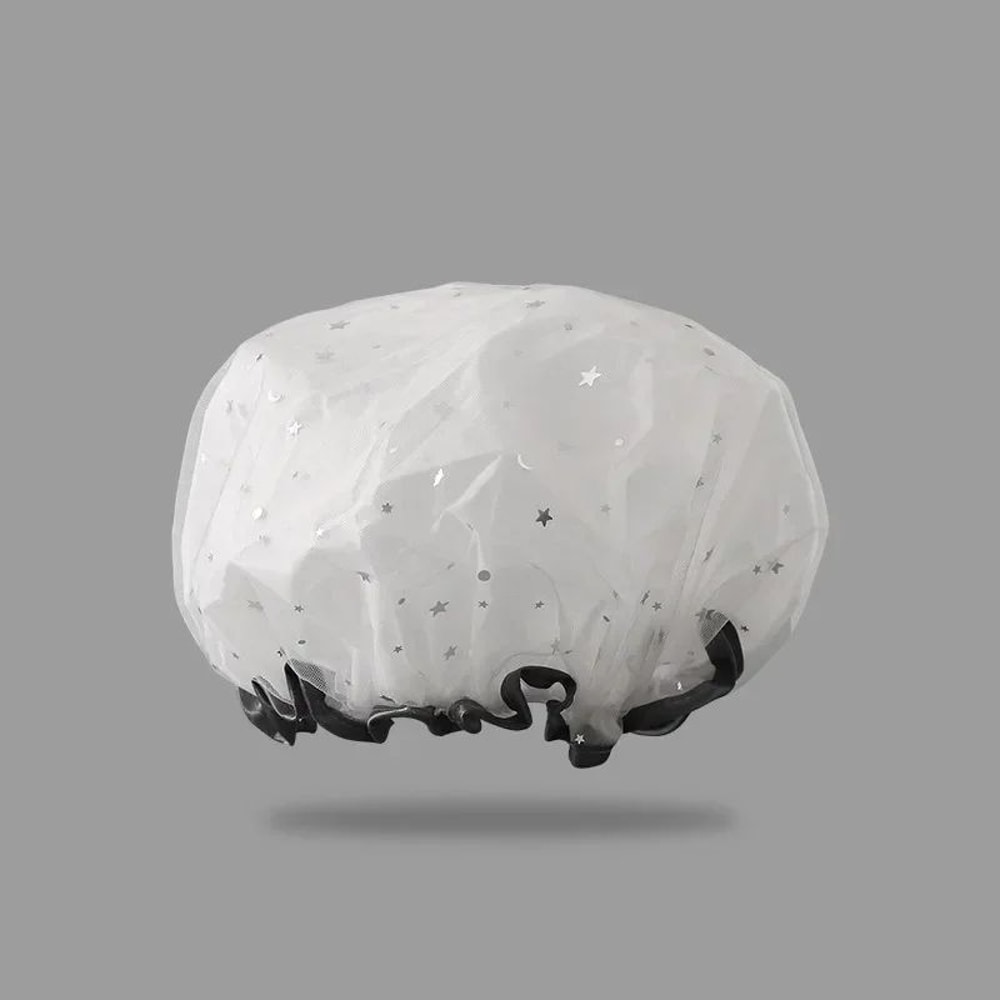 Reusable Waterproof Shower Cap Set 10