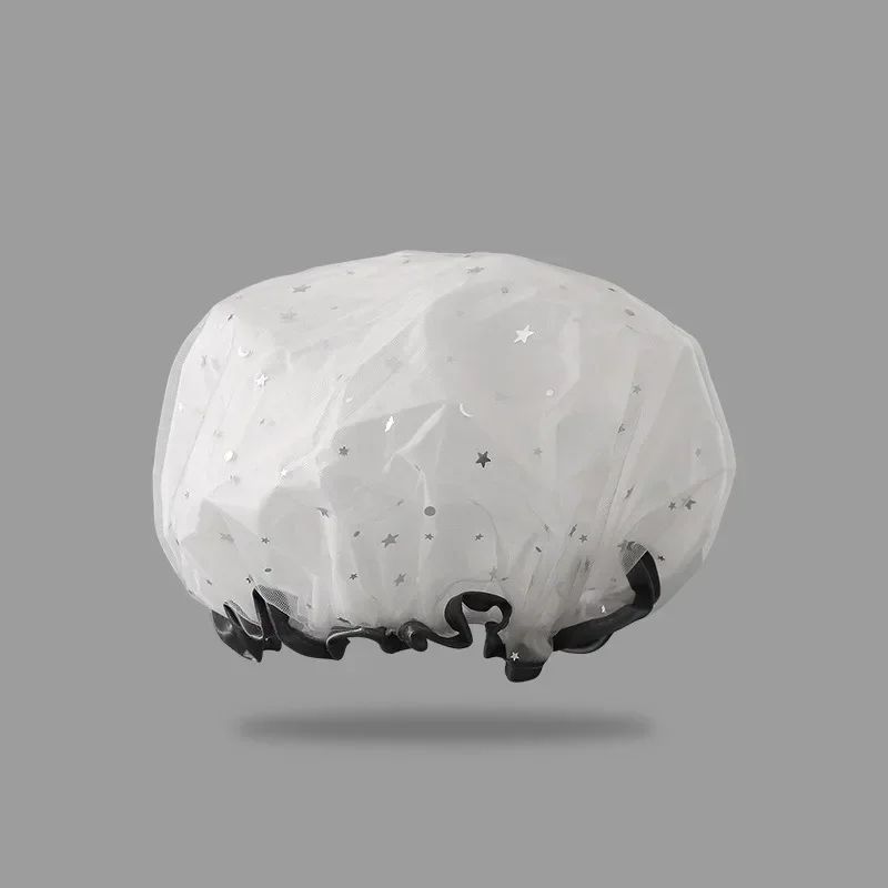 Reusable Waterproof Shower Cap Set 10