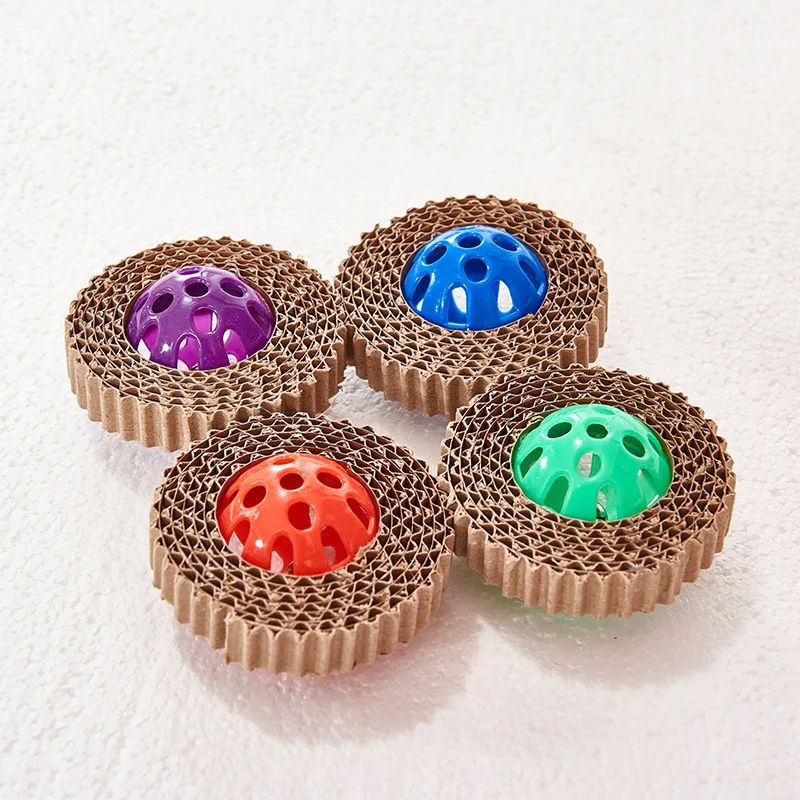 Corrugated Cat Scratching Toy With Bell 6