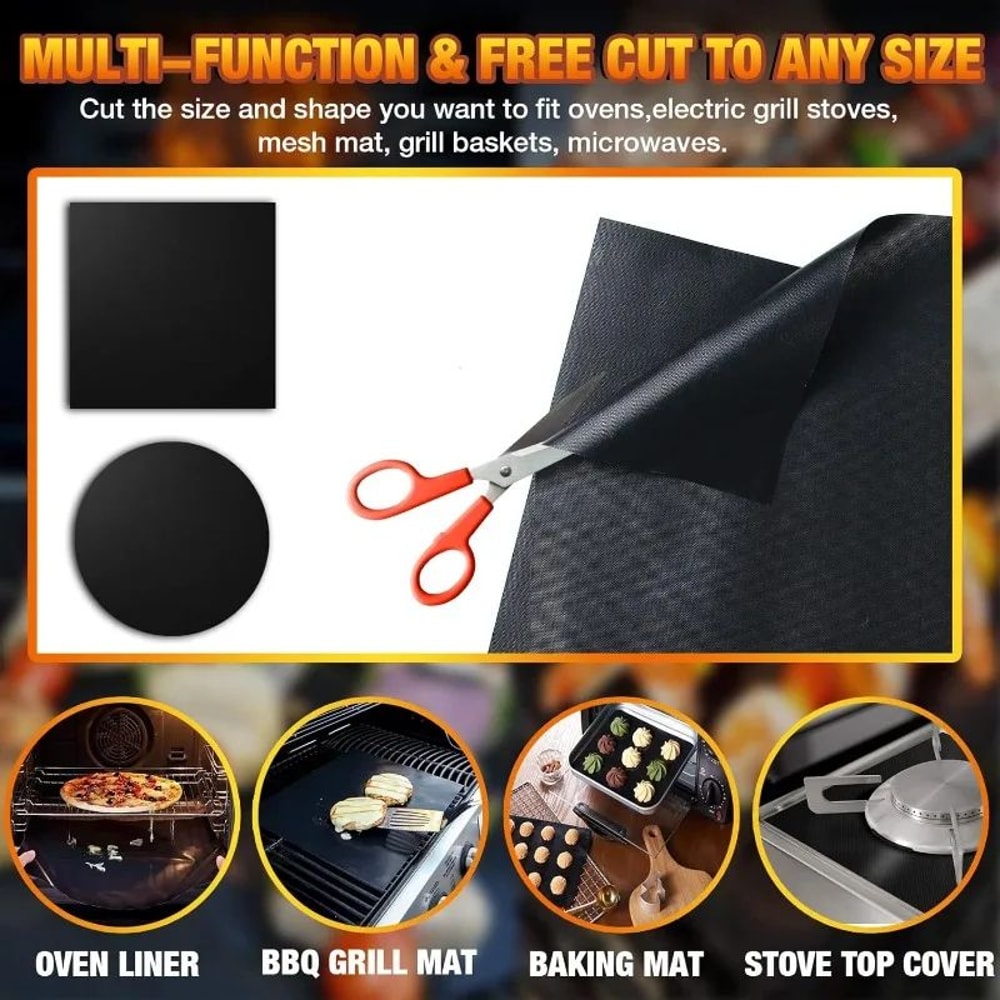 Non Stick Oven Liner Grill Mat Set 0