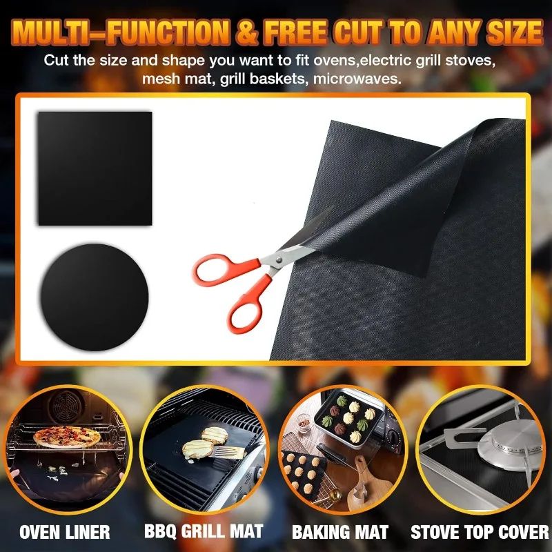 Non Stick Oven Liner Grill Mat Set 0