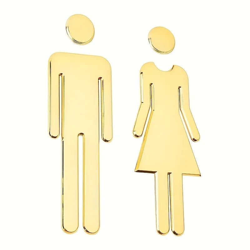 Men And Women Toilet Door Sign Set 10