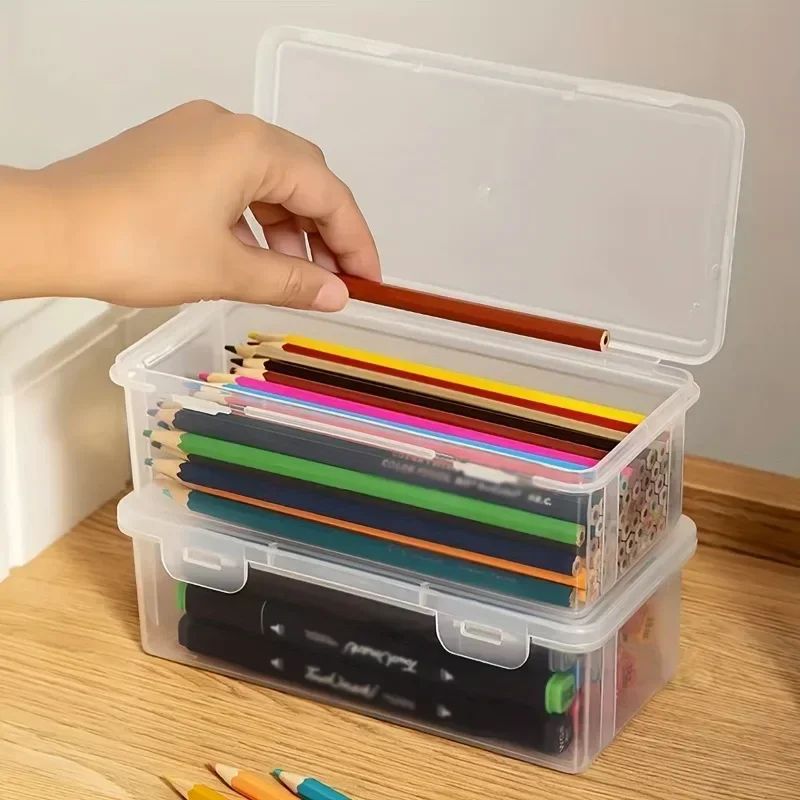 Translucent Large Capacity Pencil Case Set 1
