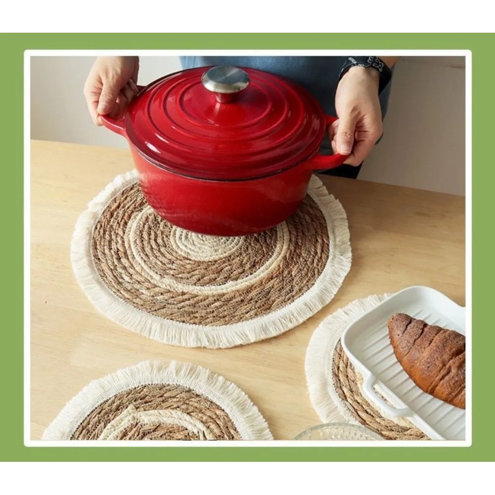 Bohemian Tassel Woven Placemat 6
