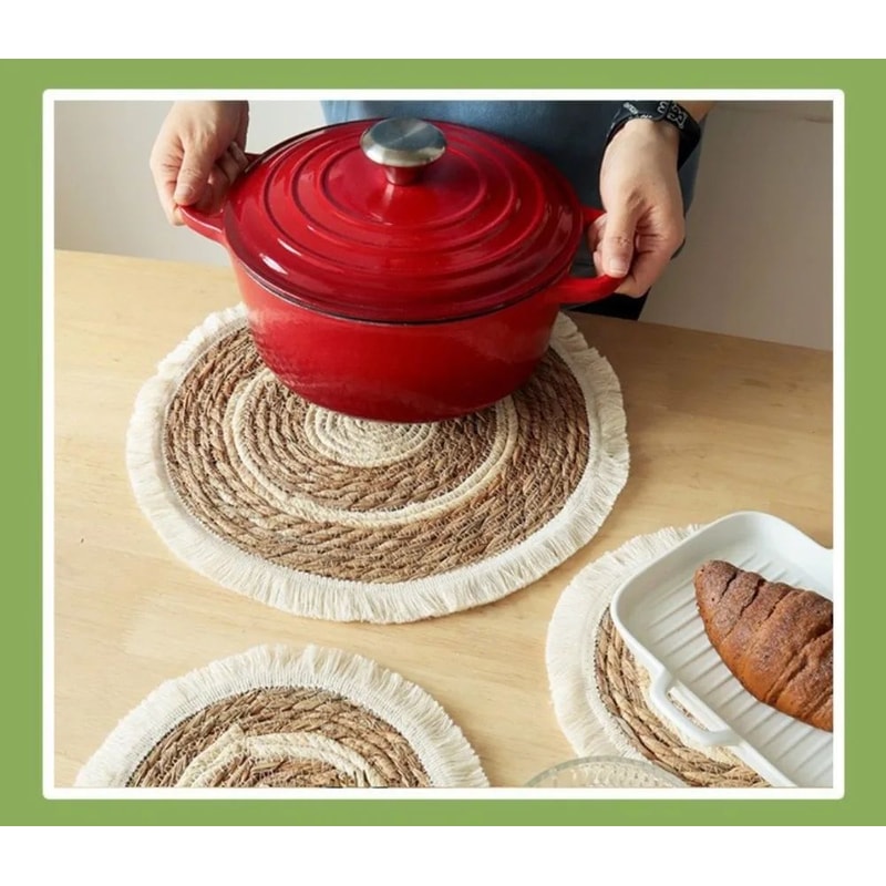 Bohemian Tassel Woven Placemat 6