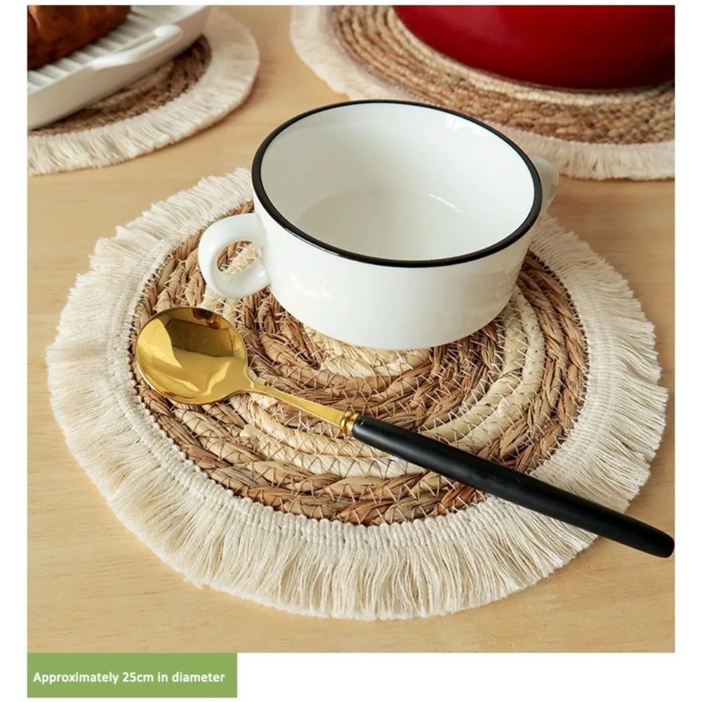 Bohemian Tassel Woven Placemat 7