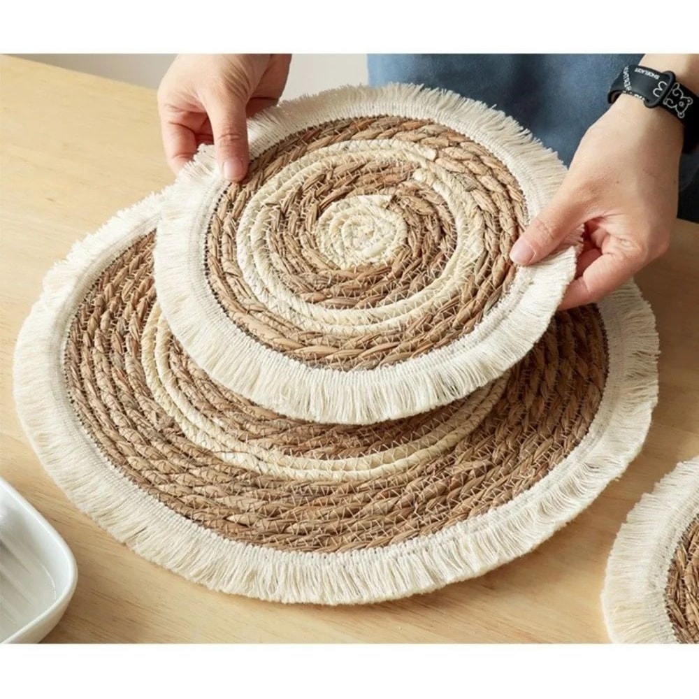 Bohemian Tassel Woven Placemat 12