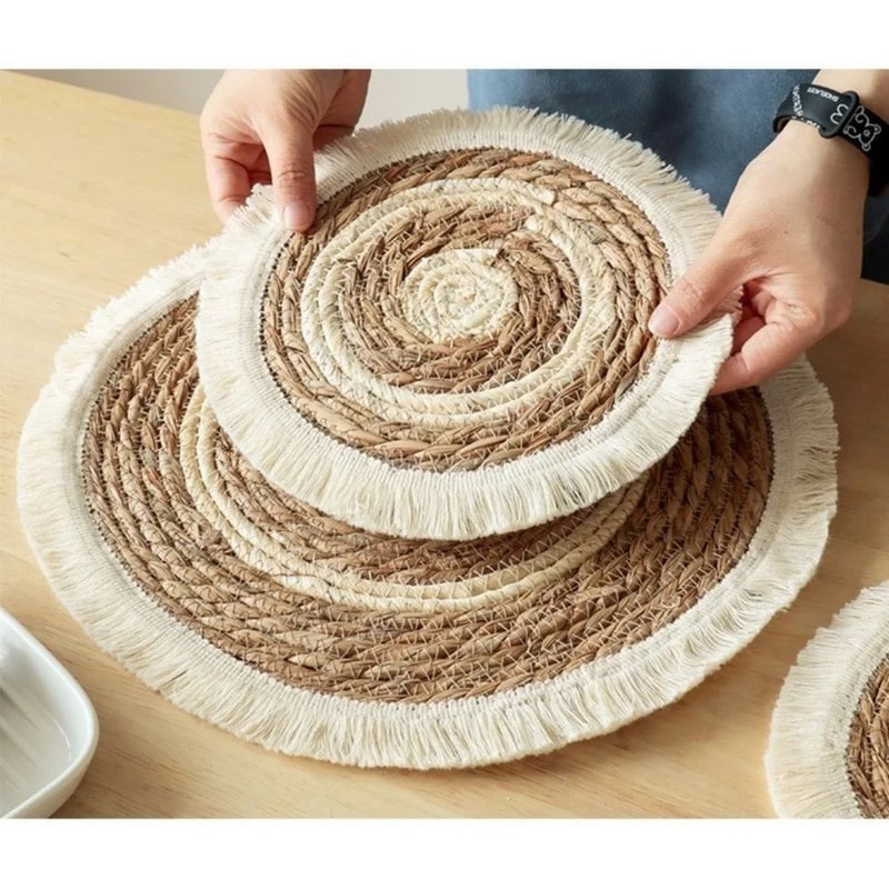Bohemian Tassel Woven Placemat 12