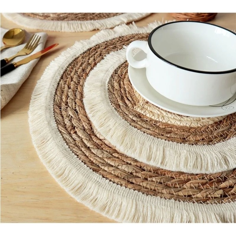 Bohemian Tassel Woven Placemat 13