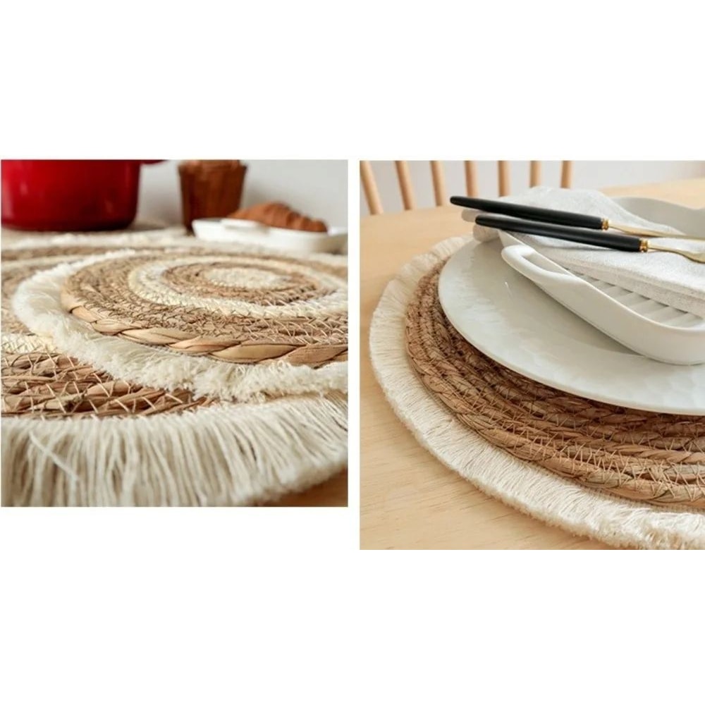 Bohemian Tassel Woven Placemat 14
