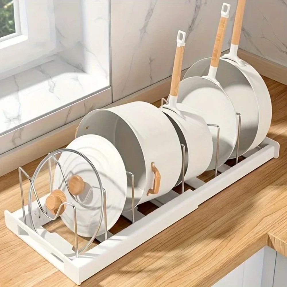 Foldable Kitchen Pot Lid Storage Rack 2