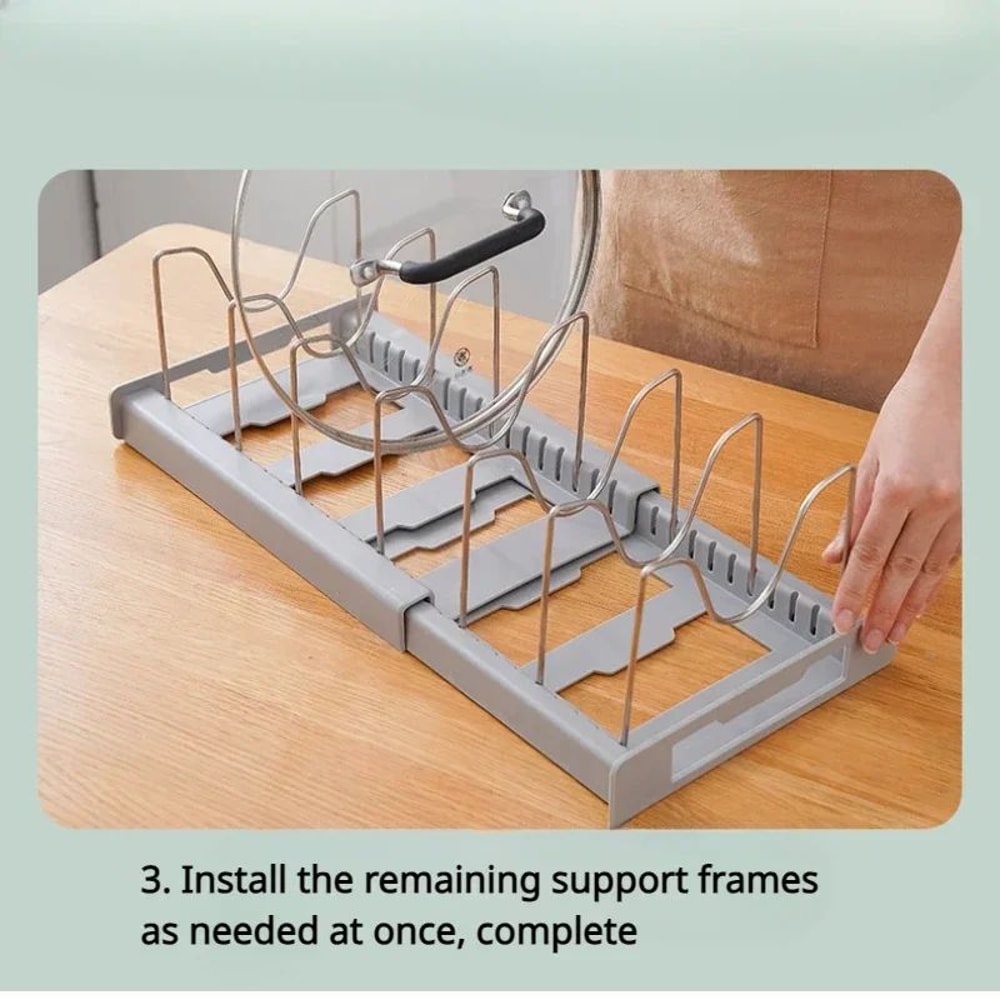 Foldable Kitchen Pot Lid Storage Rack 5