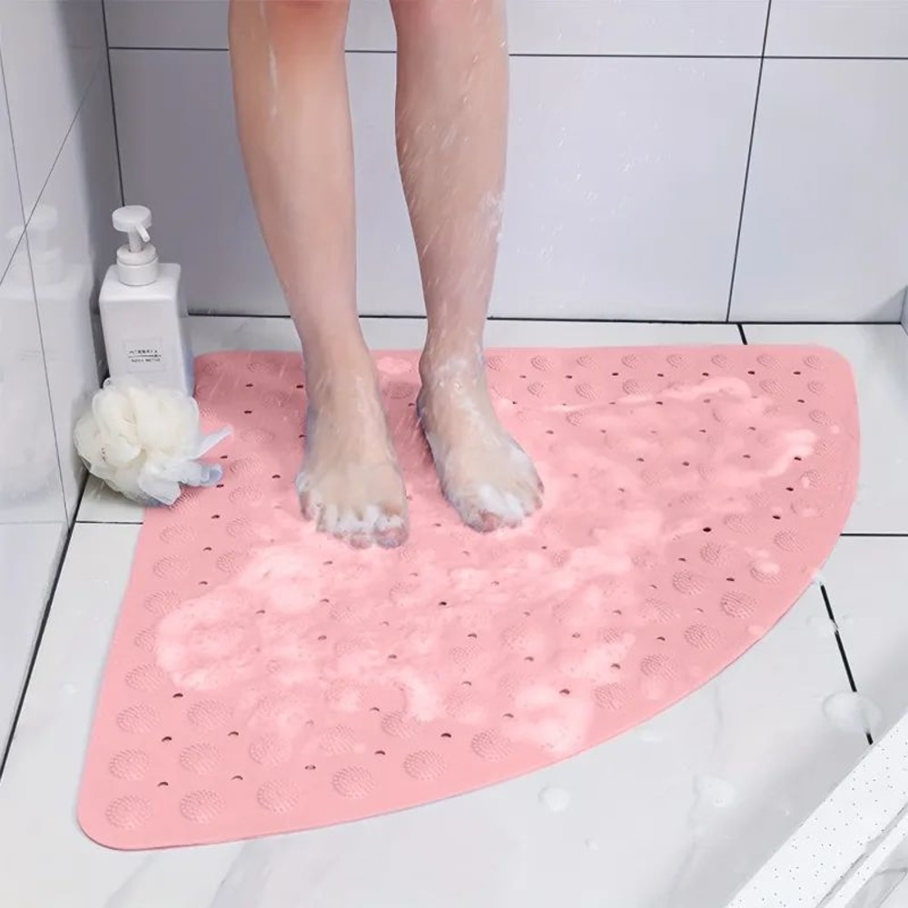 Fan Shaped Anti Slip Bathroom Mat 0