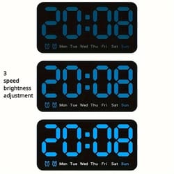 voice control large led wall clock