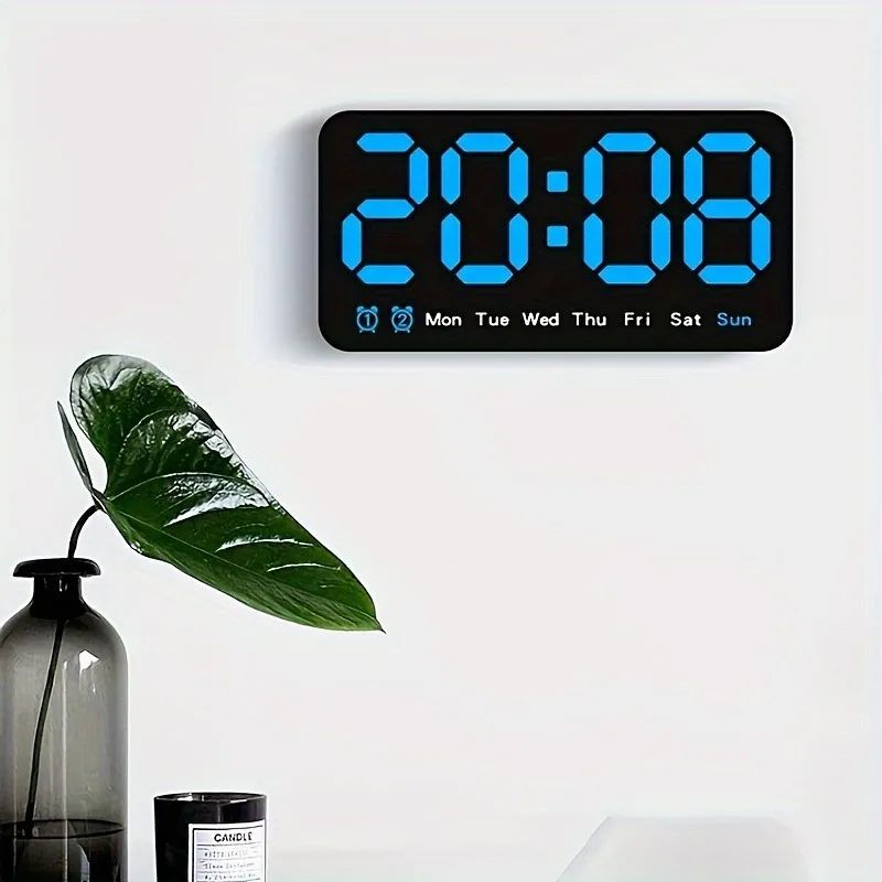 Voice Control Large LED Wall Clock 1