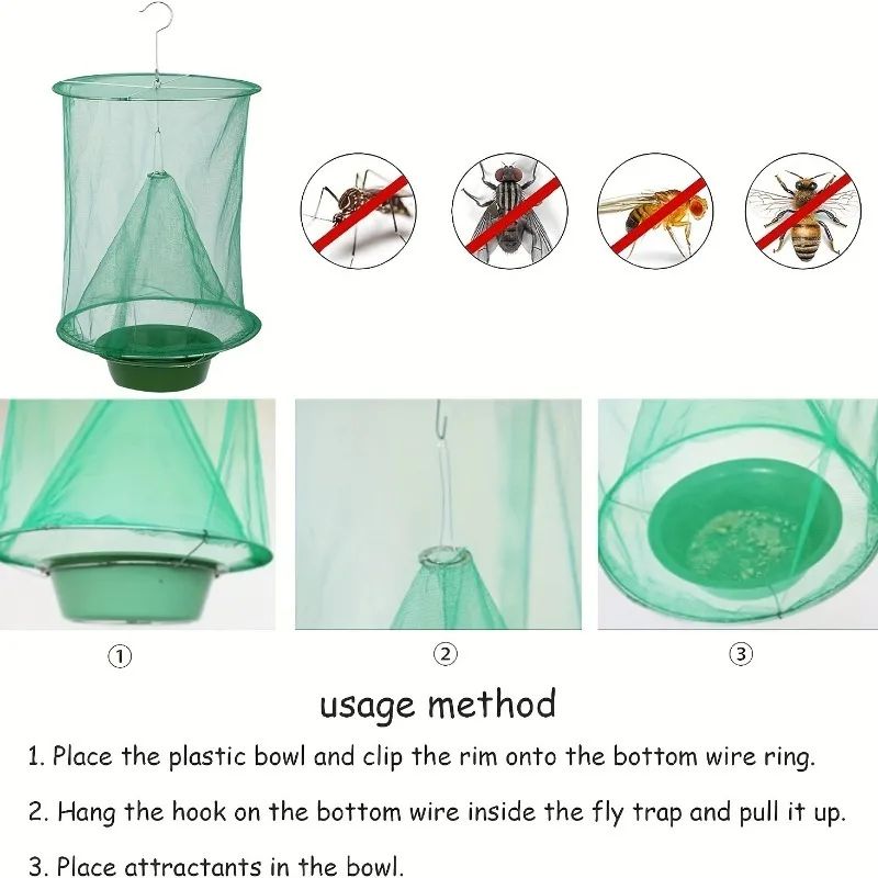 Reusable Hanging Fly Catcher Cage 3